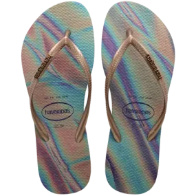 4147060 - Slim Iridescent Flip Flops