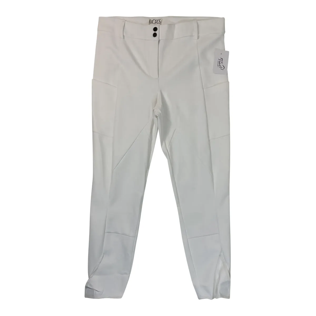 F. Words 'Freestyle' Breech in White - Women's XL