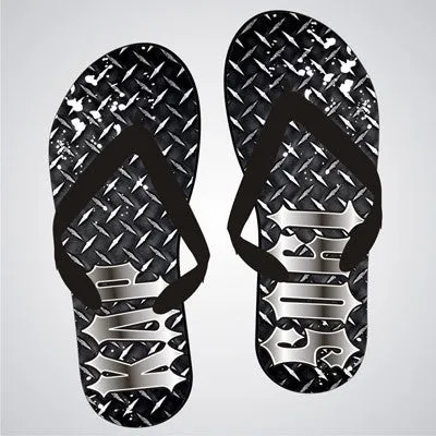 Kappa Delta Rho Diamond Plate Flip-Flops - SBL100 - SUB
