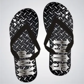Kappa Delta Rho Diamond Plate Flip-Flops - SBL100 - SUB