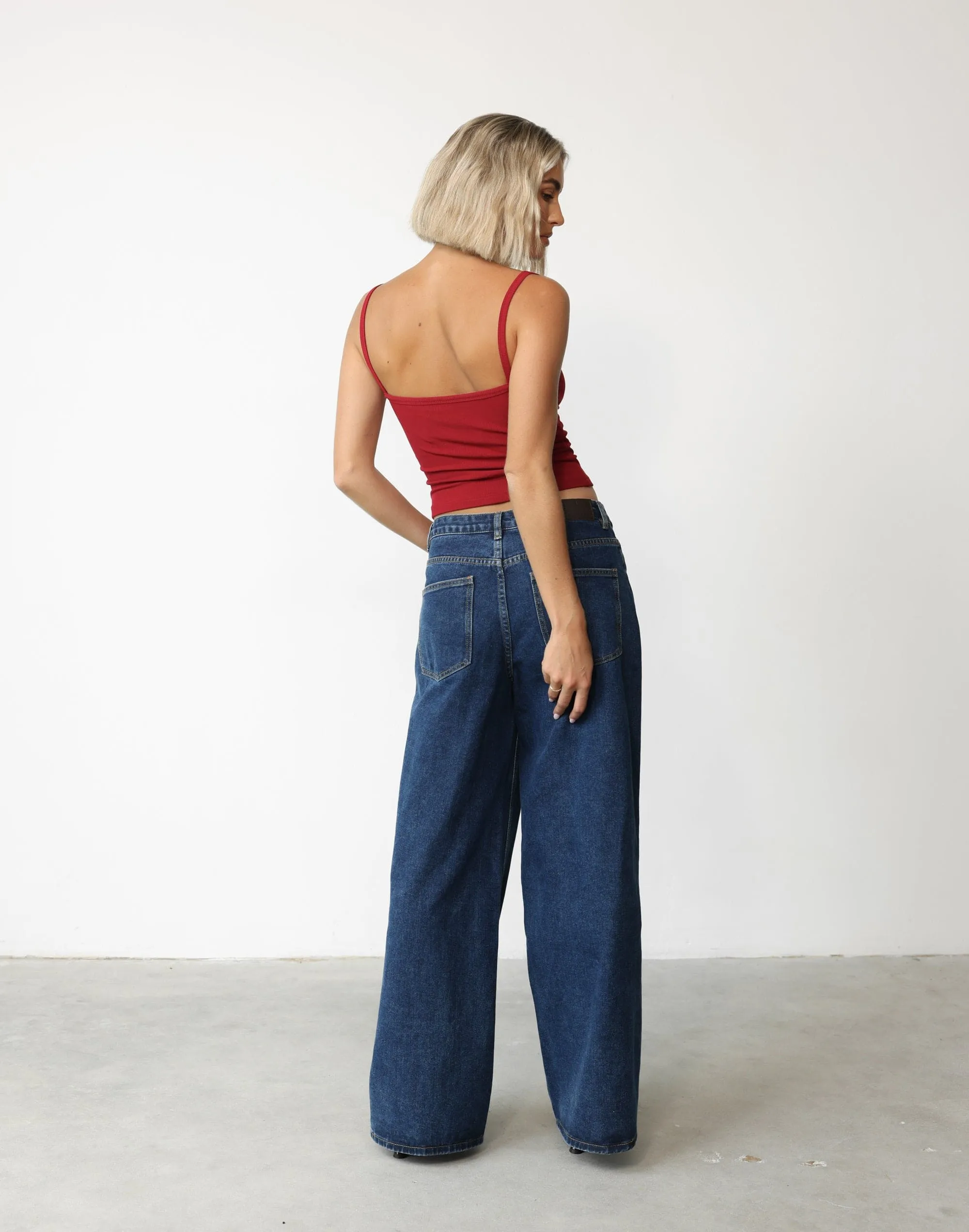 Womens Stylish Cherry Red Malina Cami Top