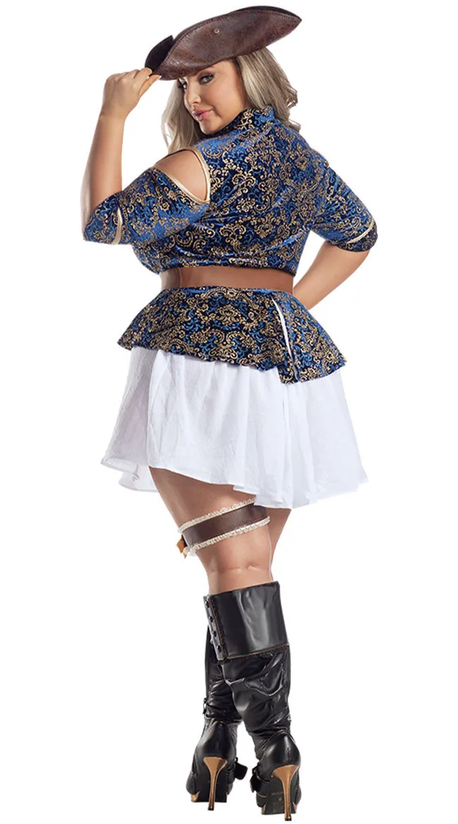 Plus Size Posh Pirate Costume