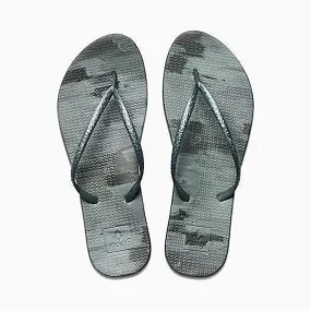 Reef Escape Lux Paint Ladies Flip Flops Black Paint