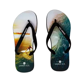 Samba Sol Men's Beach Collection Flip Flops - Surfer