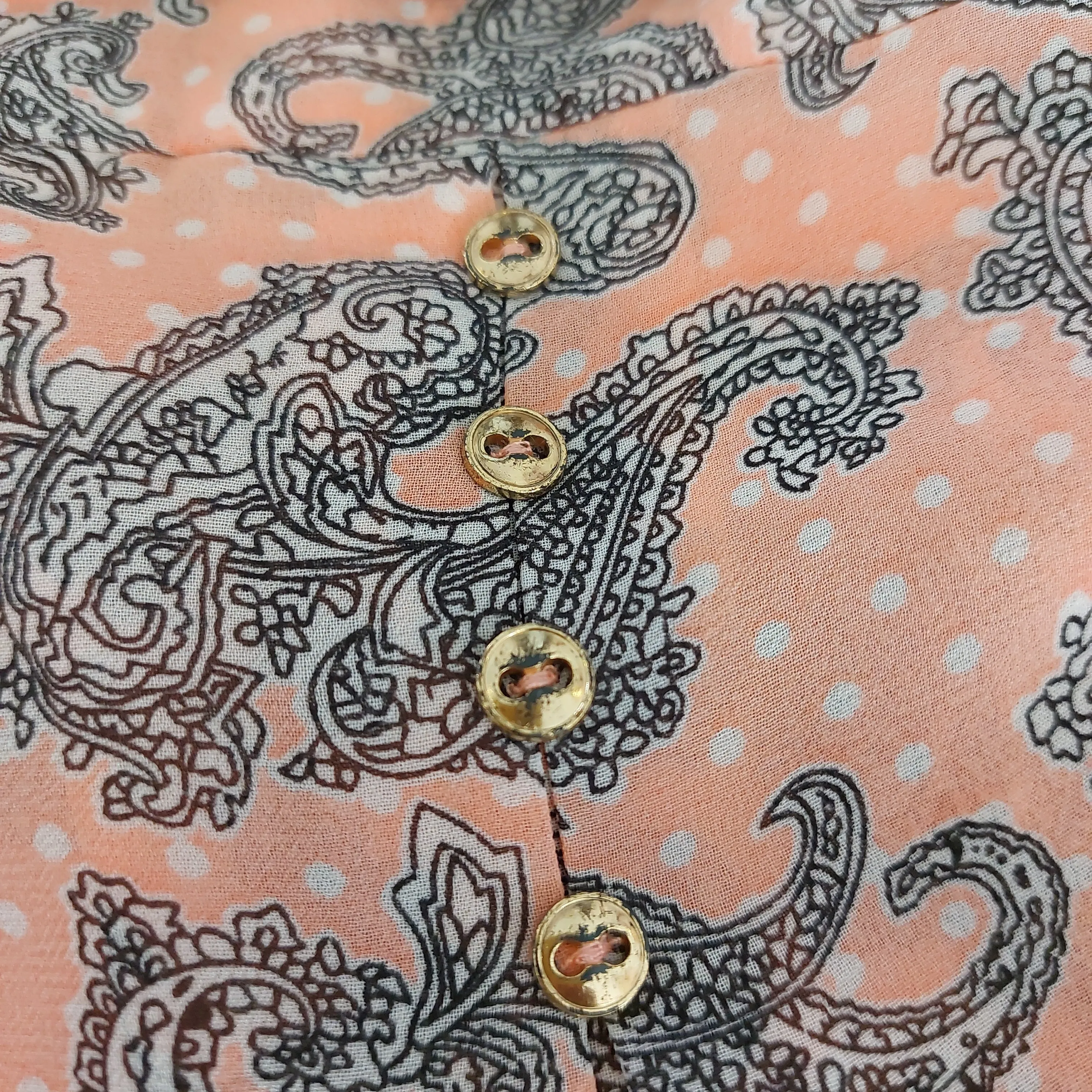 Splash Pink Printed Collared Top | Gently Used |