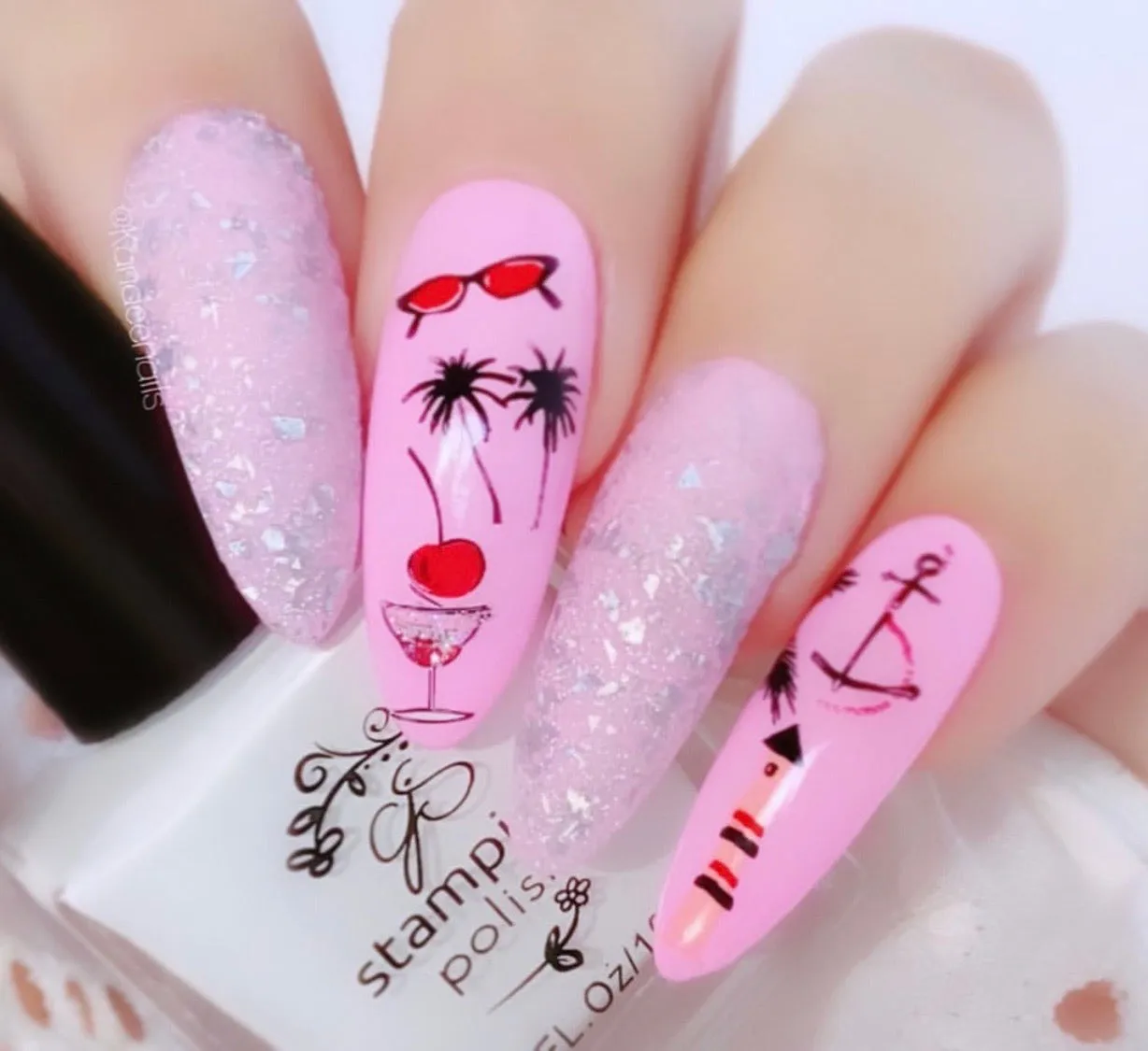 Summer (CjS-160) Steel Layered Nail Art Stamping Plate