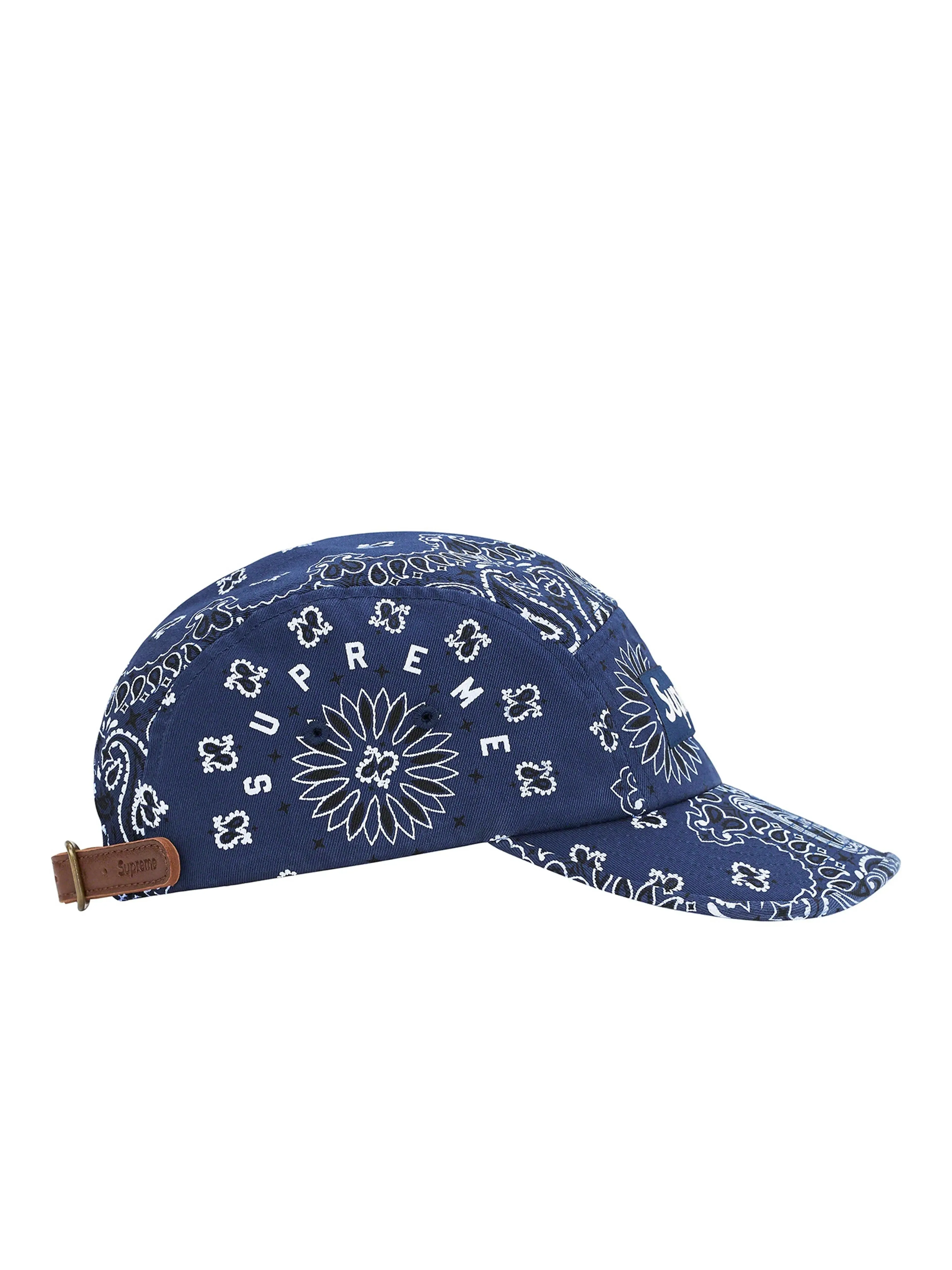 Supreme Bandana Camp Cap Navy [SS21]