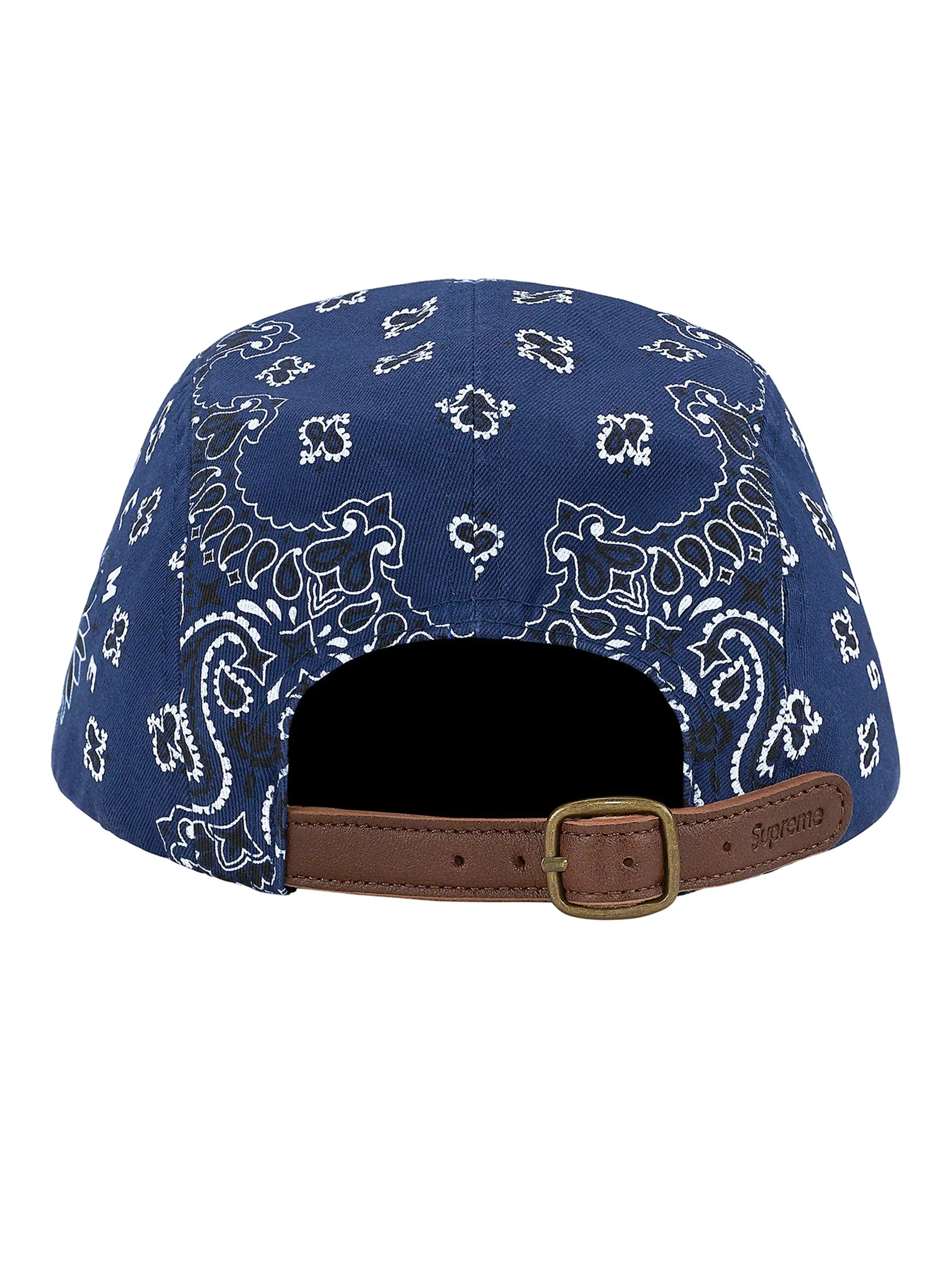 Supreme Bandana Camp Cap Navy [SS21]